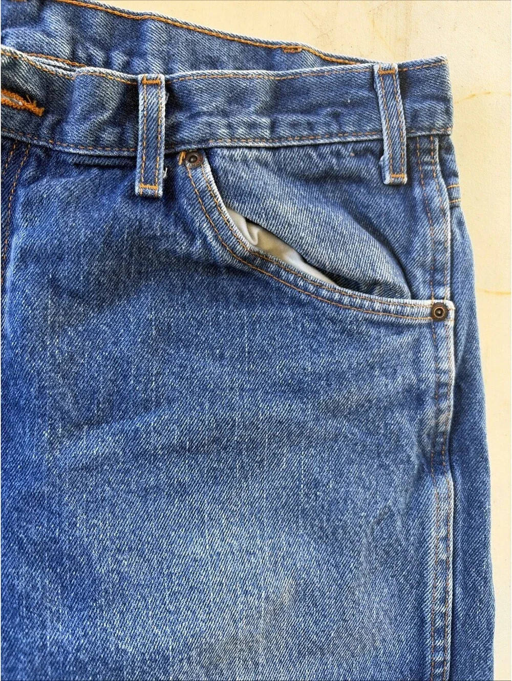 Dickies Regular Fit 5 Pocket Work Jeans Size 36x34 Straight Leg Dark Blue Denim